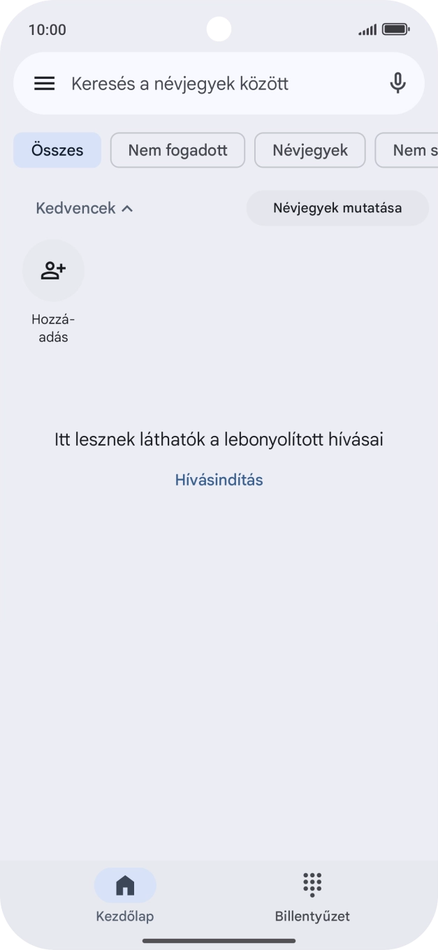 Kattints a menü ikonra.