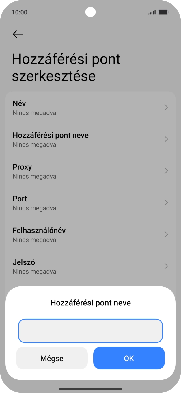 Amennyiben előfizetésed van, írd be azt, hogy internet, és válaszd az OK lehetőséget.