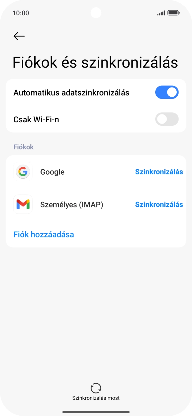 Húzd az ujjad felfelé a kijelző aljáról, hogy visszatérj a kezdőképernyőhöz.