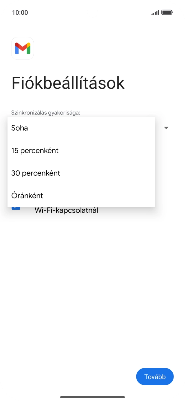 Válaszd ki a kívánt beállítást.