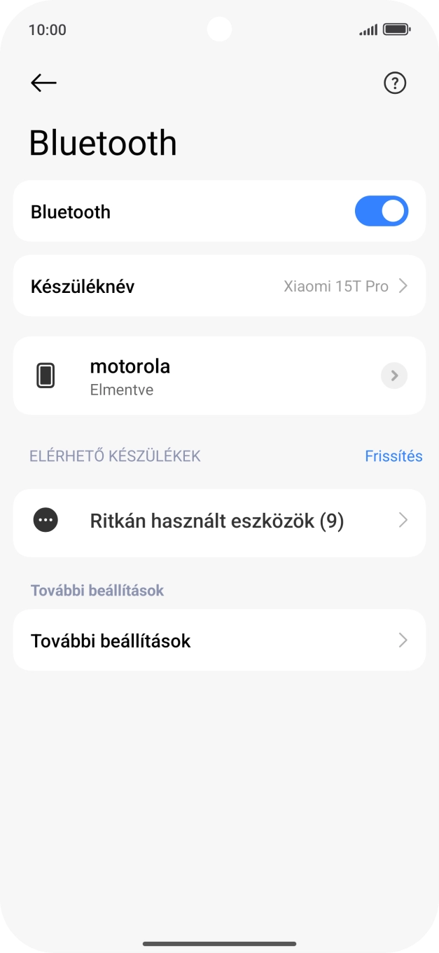 Húzd az ujjad felfelé a kijelző aljáról, hogy visszatérj a kezdőképernyőhöz.