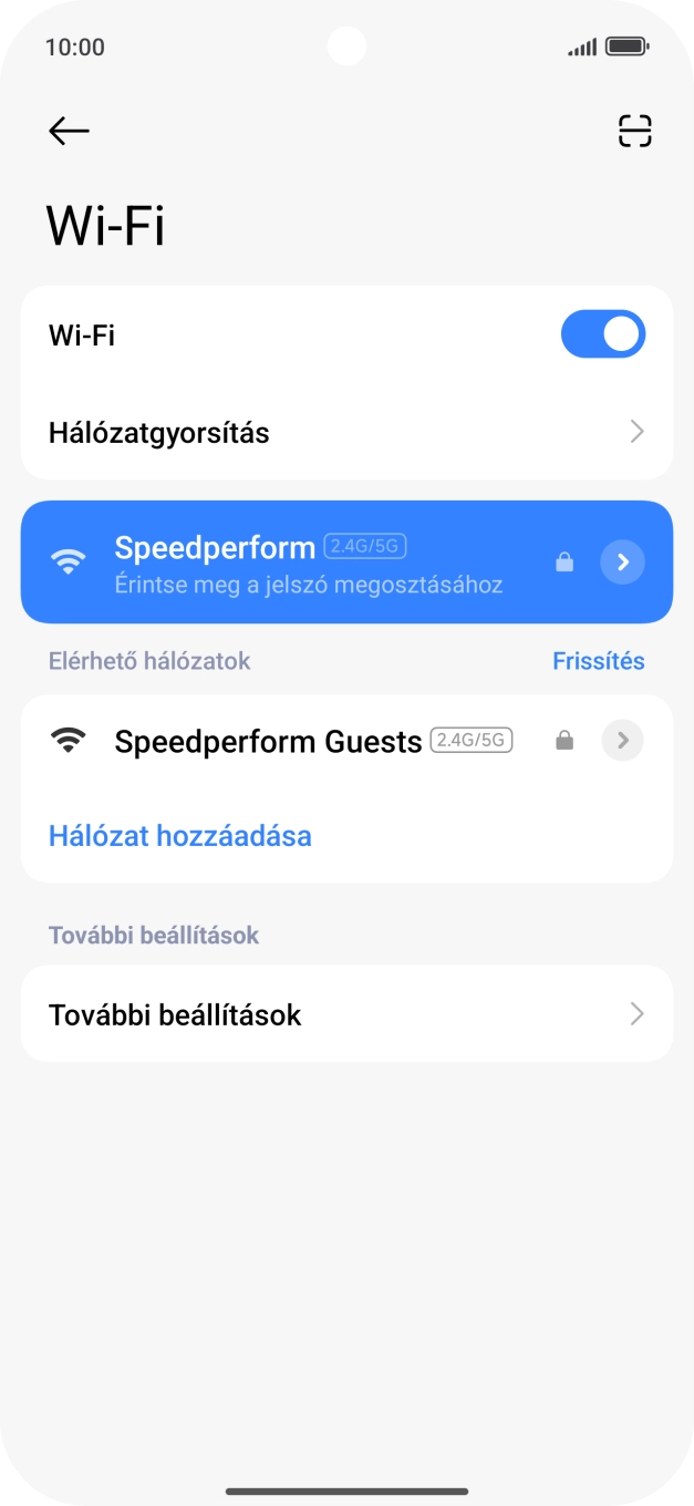 Húzd az ujjad felfelé a kijelző aljáról, hogy visszatérj a kezdőképernyőhöz. Húzd az ujjad felfelé a kijelző aljáról, hogy visszatérj a kezdőképernyőhöz.