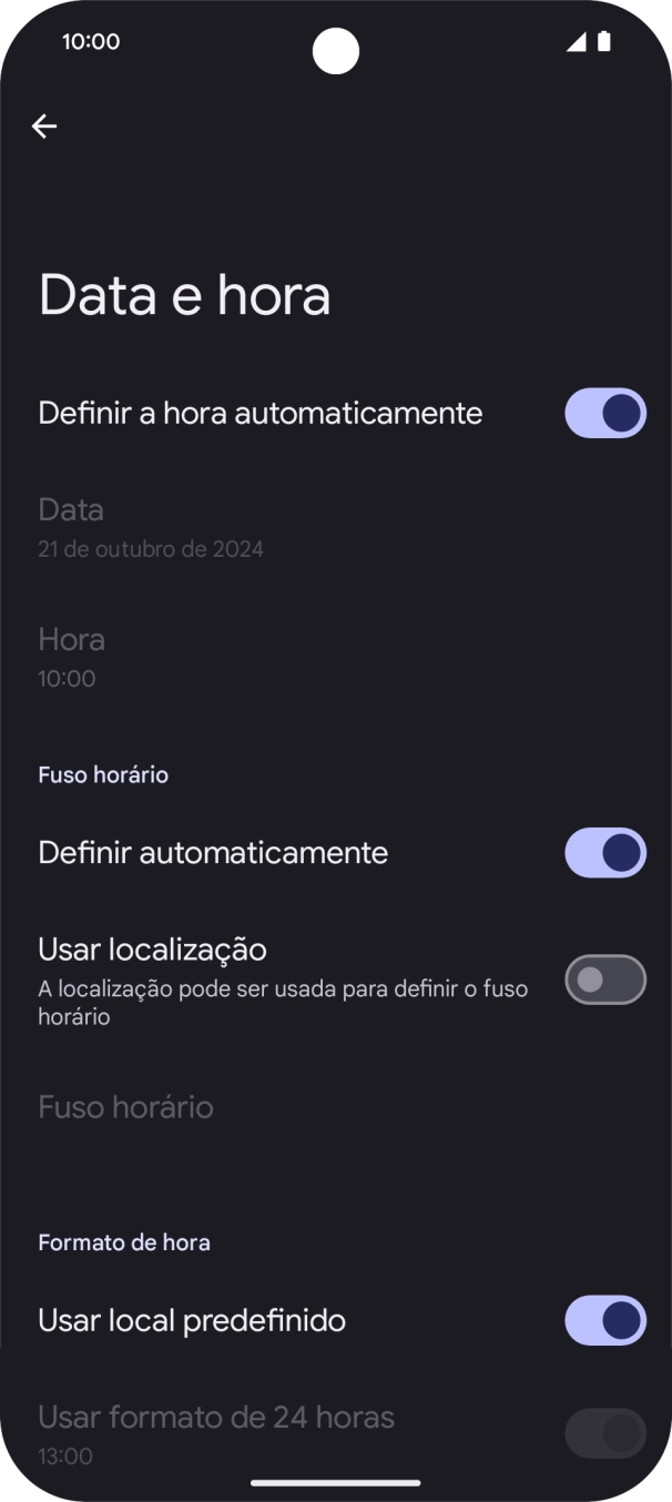 Para voltar ao ecrã inicial, deslize o dedo de baixo para cima a partir da base do ecrã.