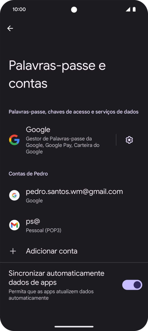 Para voltar ao ecrã inicial, deslize o dedo de baixo para cima a partir da base do ecrã.