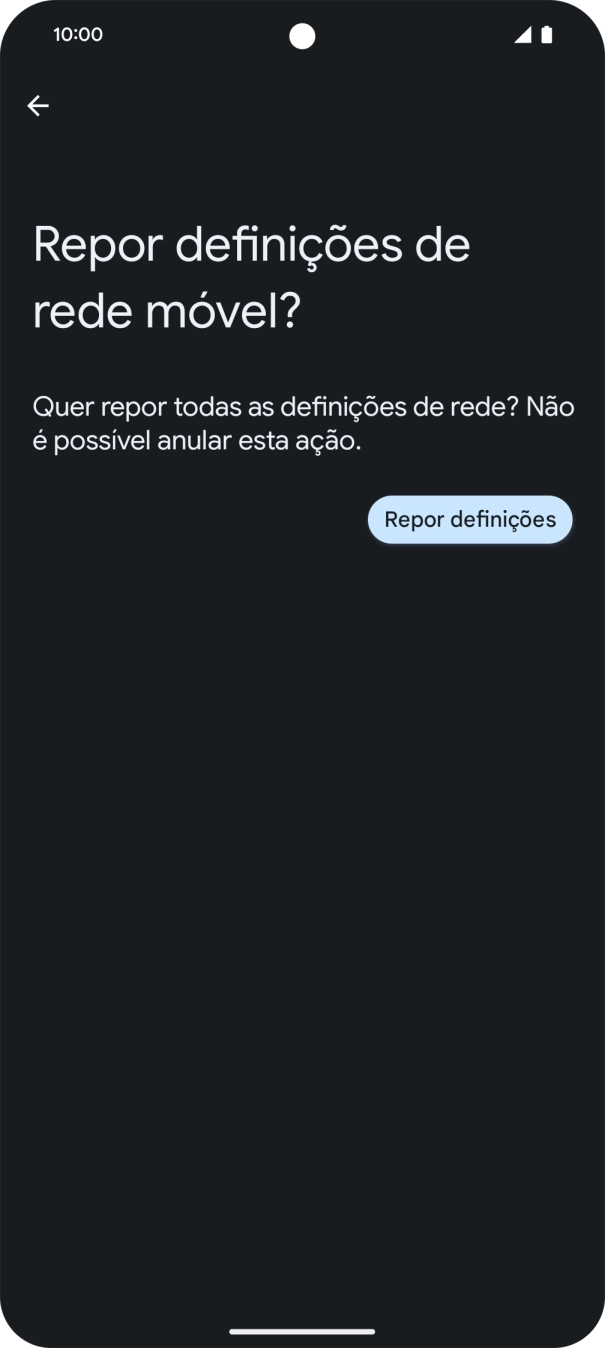 Prima Repor definições.