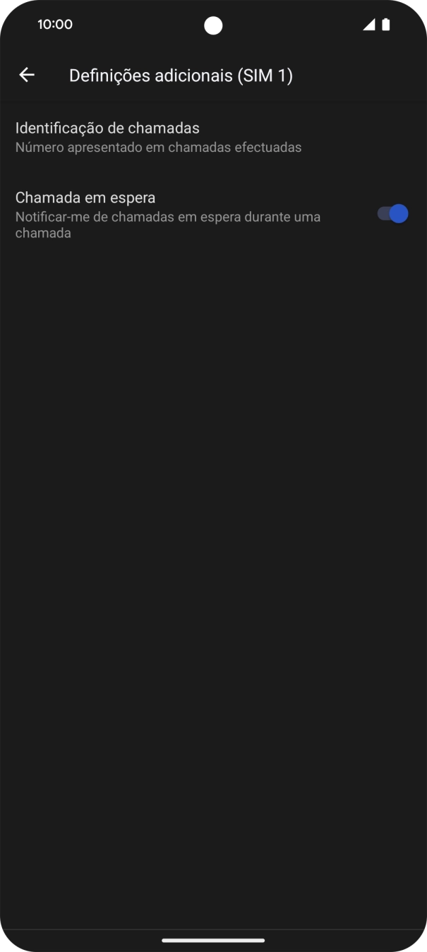 Prima Identificação de chamadas.