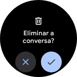 Prima o ícone para aceitar.