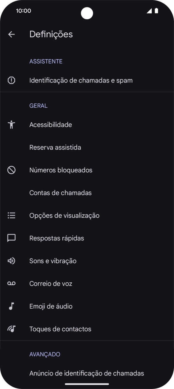 Prima Contas de chamadas.