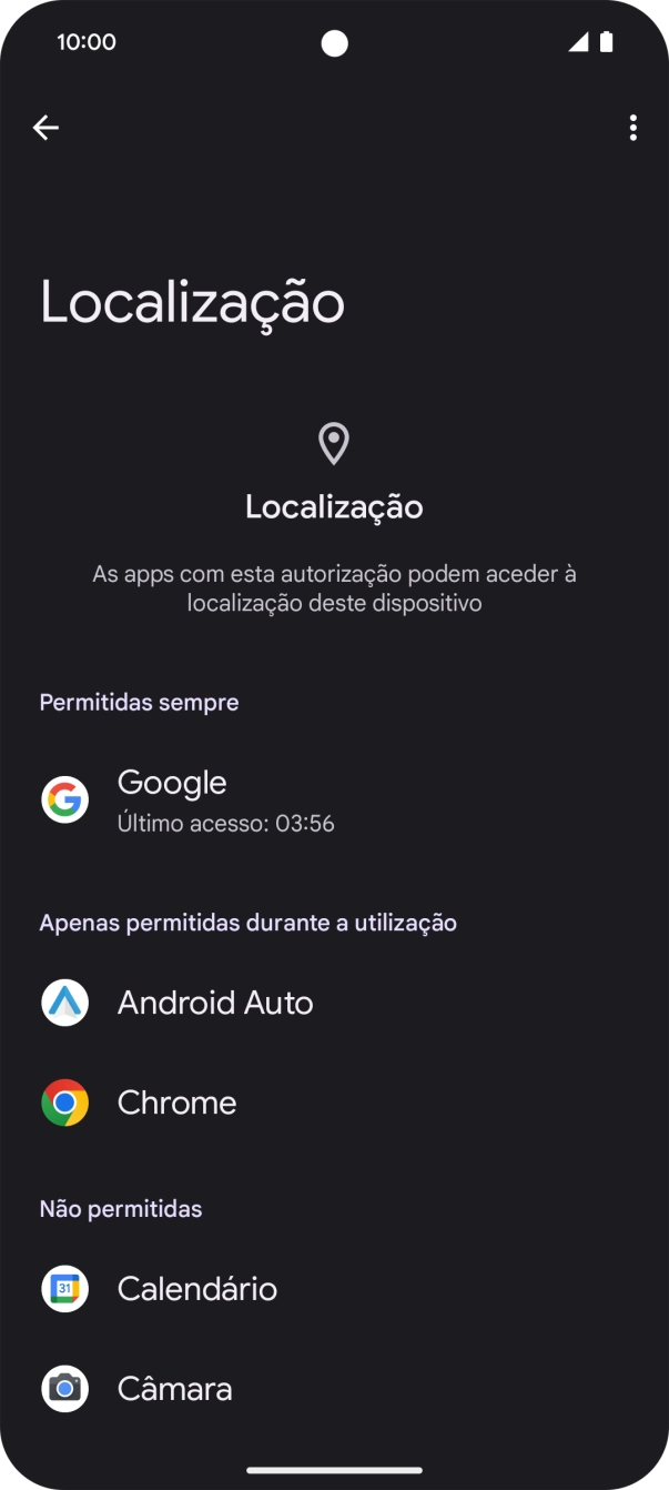 Prima a app pretendida.