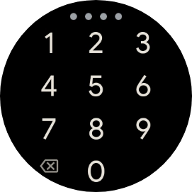 Insira o código PIN pretendido e siga as indicações no ecrã, para criar um código PIN como código de bloqueio.