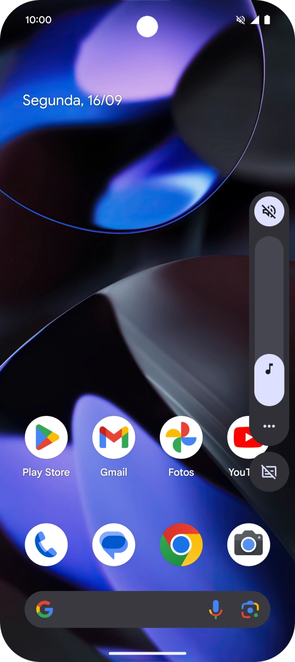 Prima o ícone de som para desativar a função.