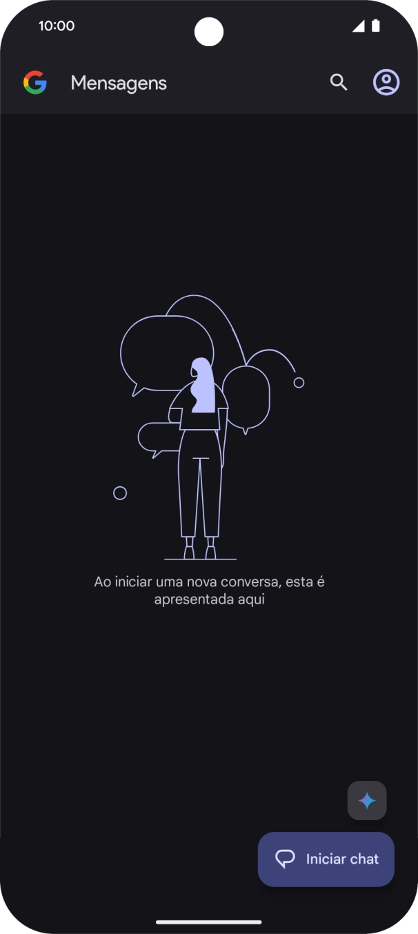 Prima o ícone de perfil.