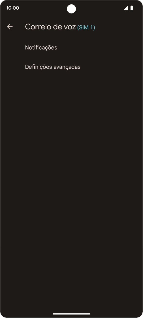 Prima Definições avançadas.