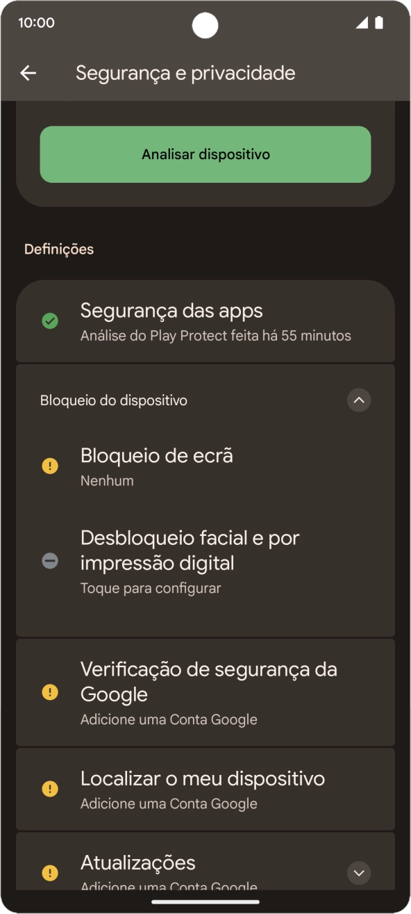 Para voltar ao ecrã inicial, deslize o dedo de baixo para cima a partir da base do ecrã.