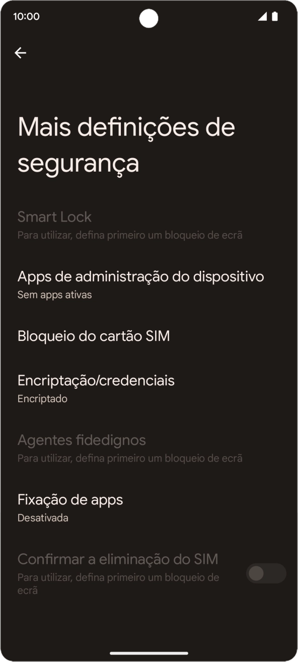 Prima Bloqueio do cartão SIM.