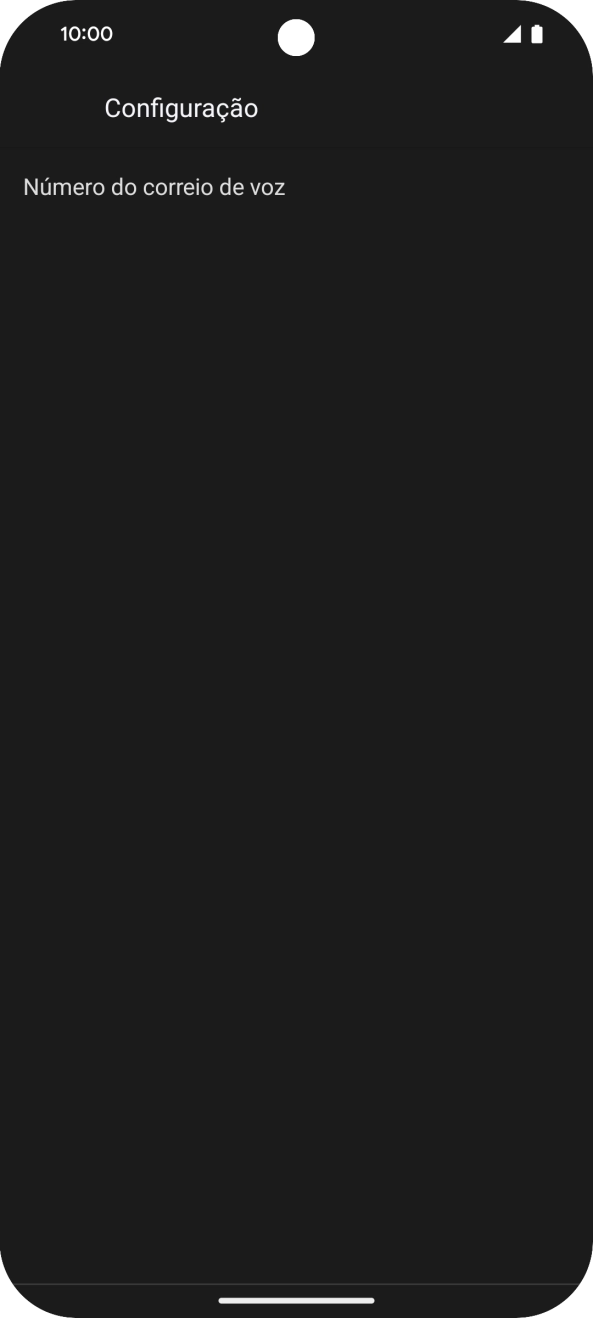 Prima Número de correio de voz.