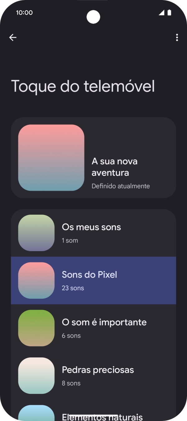 Prima a categoria pretendida.