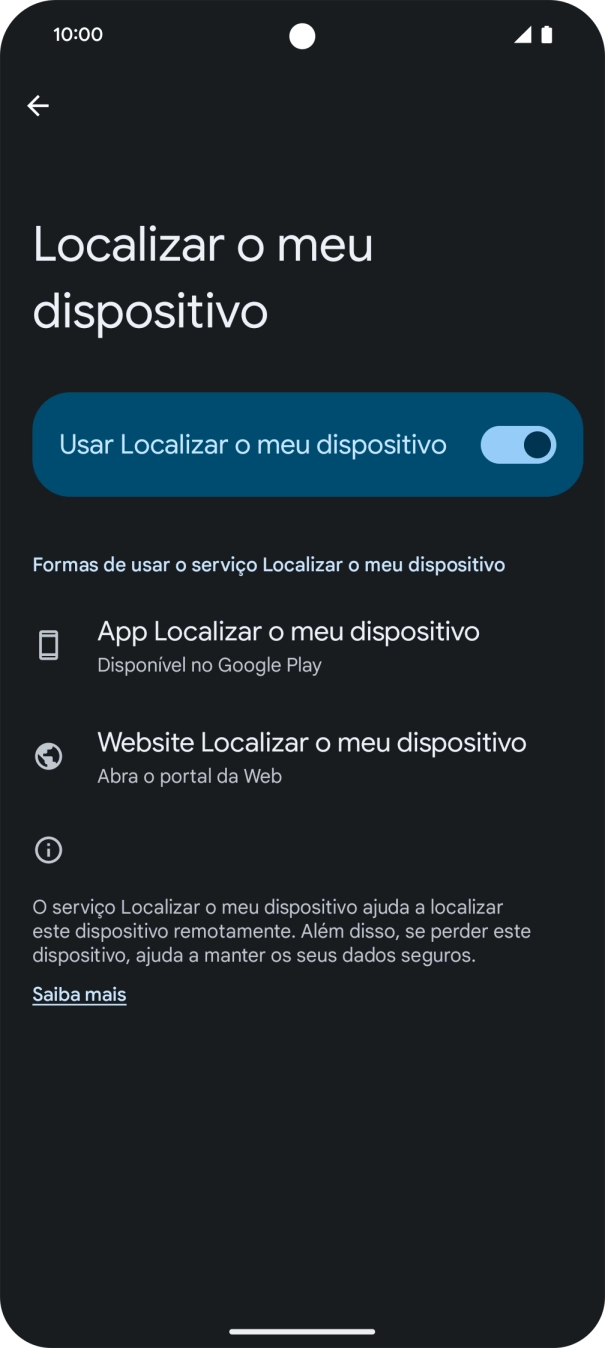 Para voltar ao ecrã inicial, deslize o dedo de baixo para cima a partir da base do ecrã.