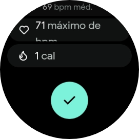 Prima o ícone para aceitar.