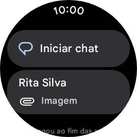 Prima a mensagem multimédia pretendida.