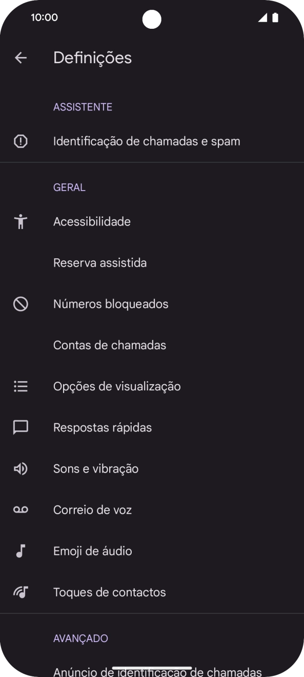 Prima Contas de chamadas.