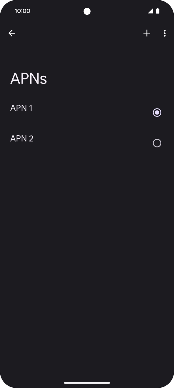 Prima o campo junto à ligação de dados para a ativar.