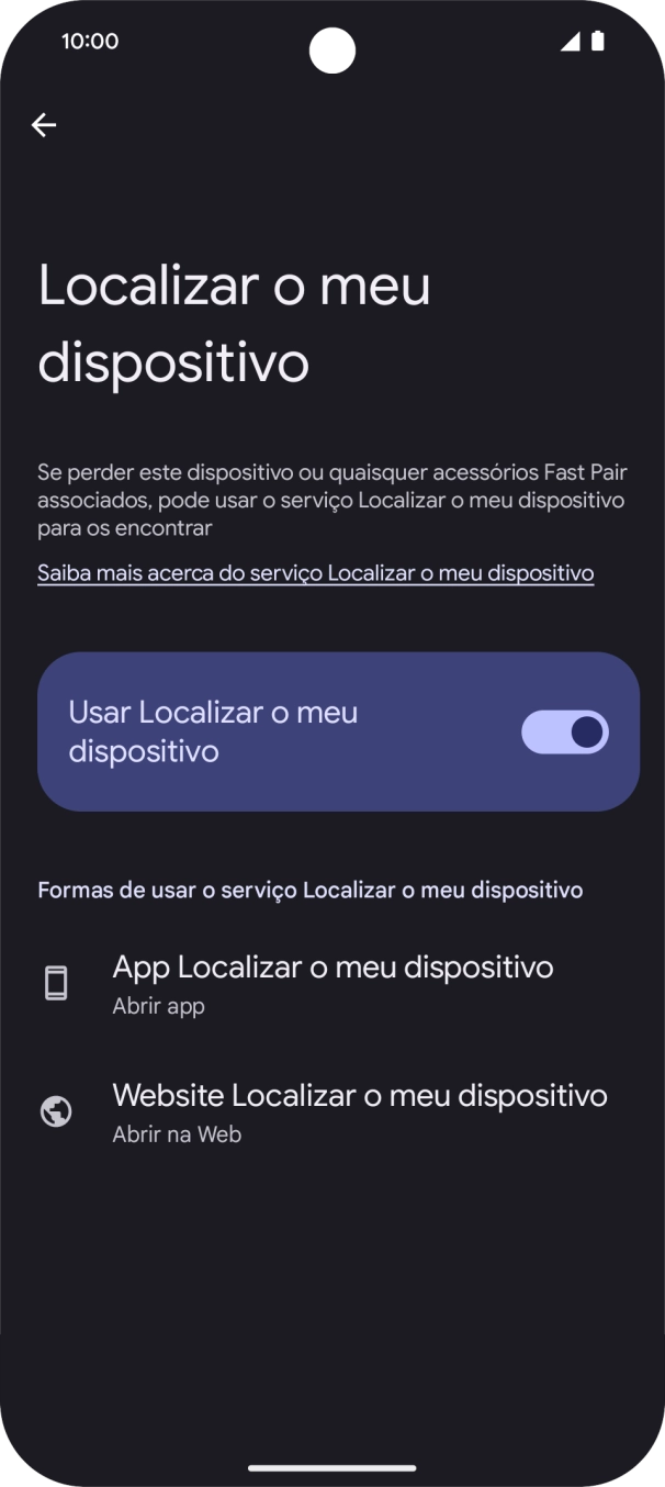 Para voltar ao ecrã inicial, deslize o dedo de baixo para cima a partir da base do ecrã.