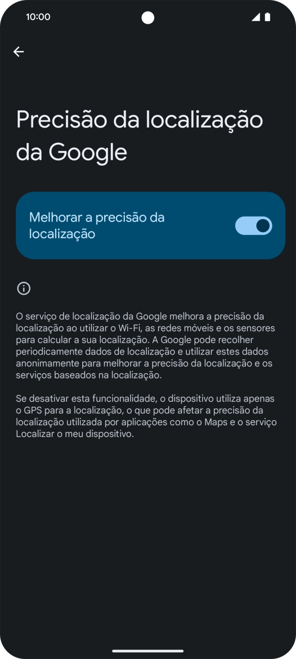 Se premir o indicador junto a 