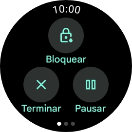 Prima Pausar, para colocar a atividade em pausa.
