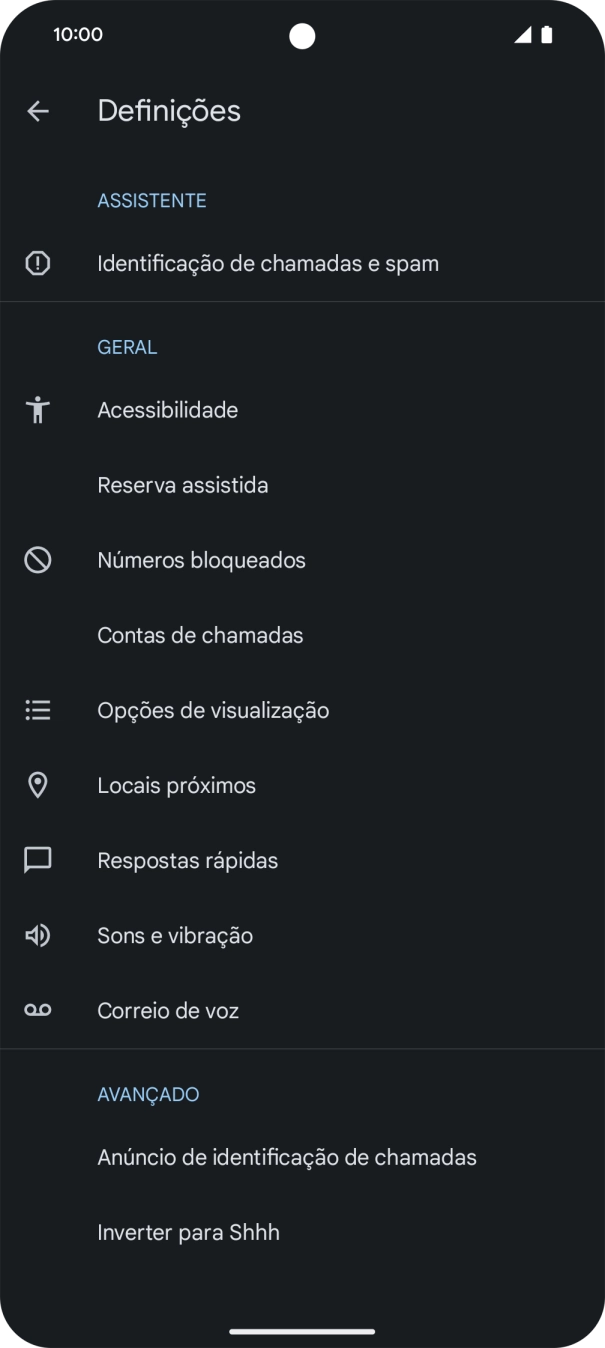 Prima Contas de chamadas.