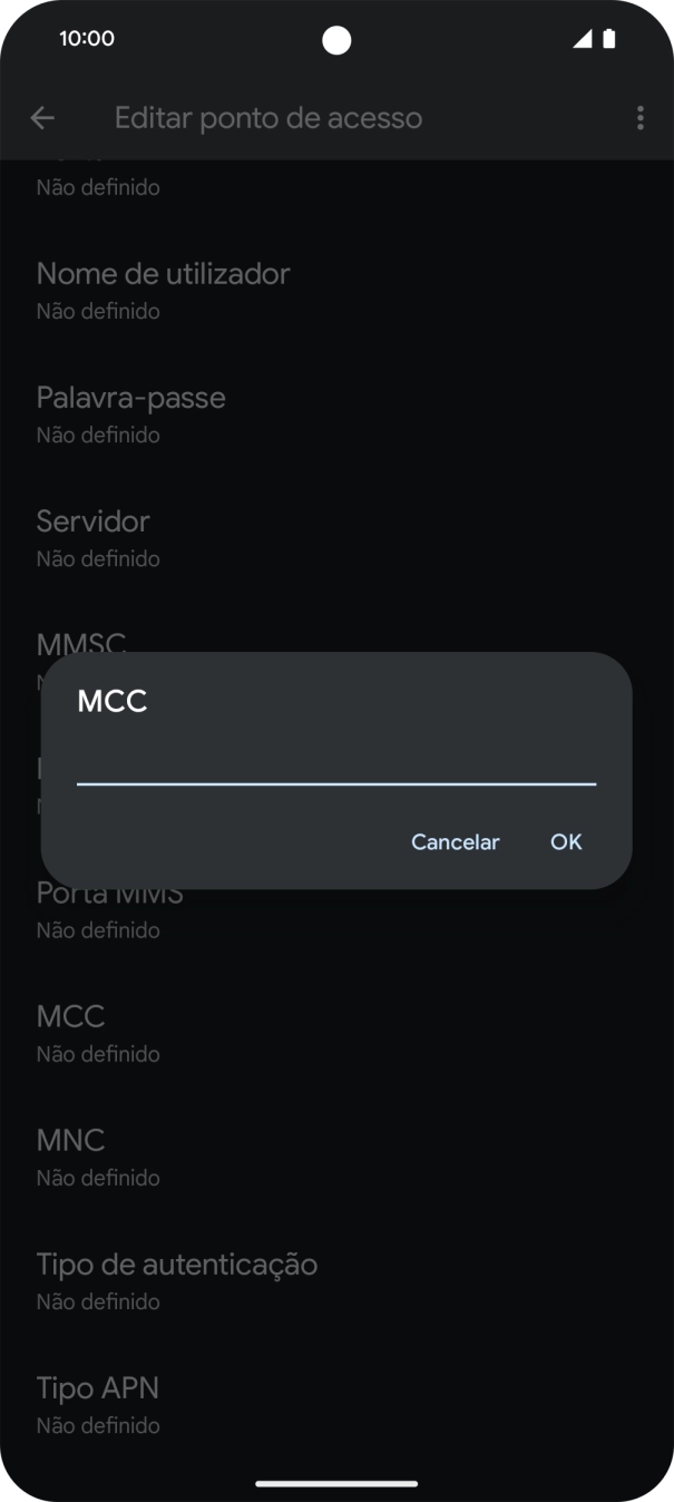 Introduza 268 e prima OK.