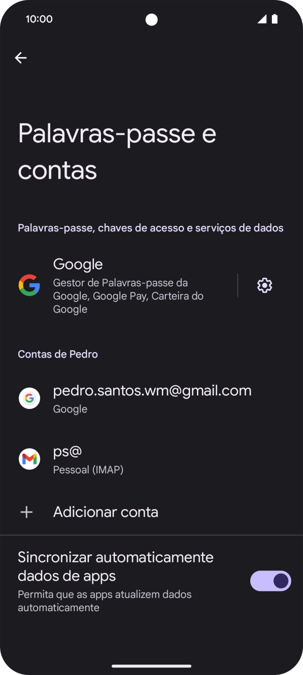 Para voltar ao ecrã inicial, deslize o dedo de baixo para cima a partir da base do ecrã.