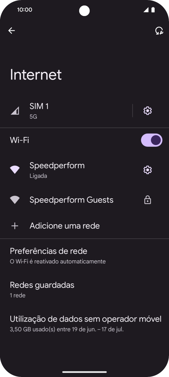 Para voltar ao ecrã inicial, deslize o dedo de baixo para cima a partir da base do ecrã.