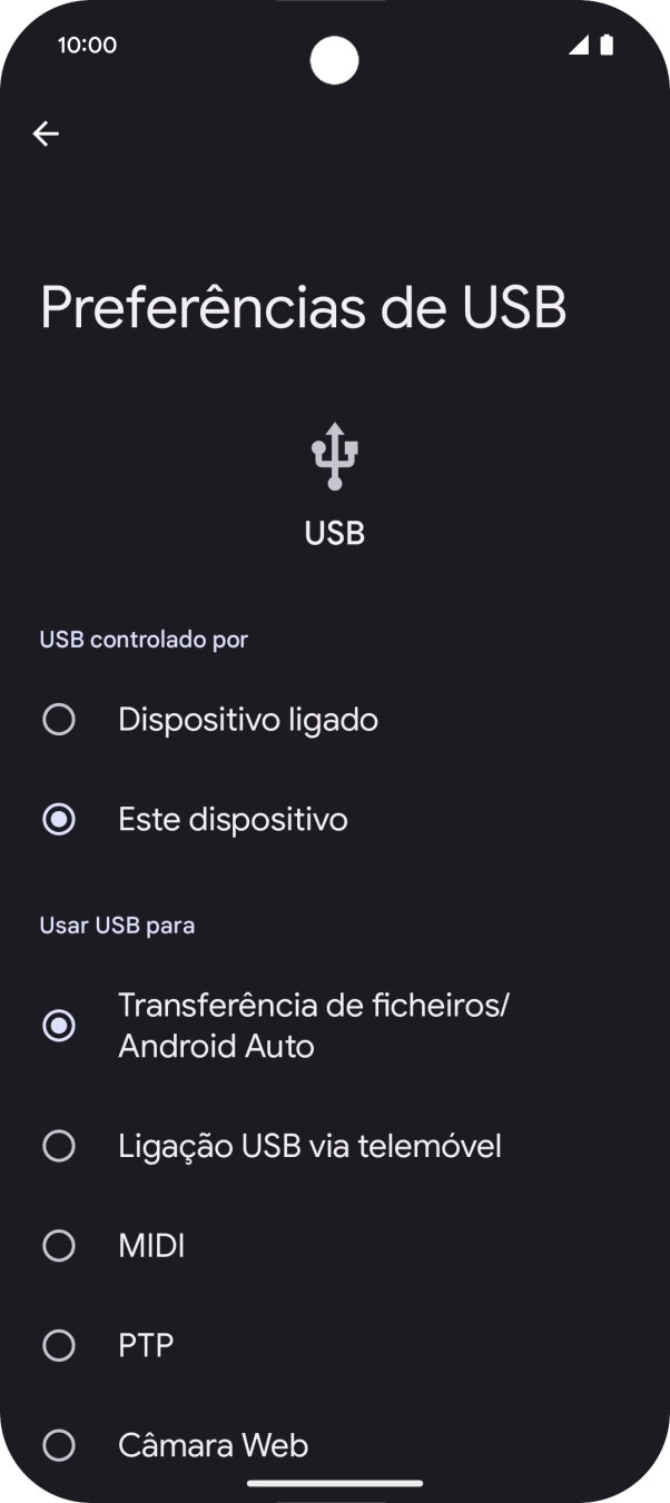 Prima Transferência de ficheiros/Android Auto.