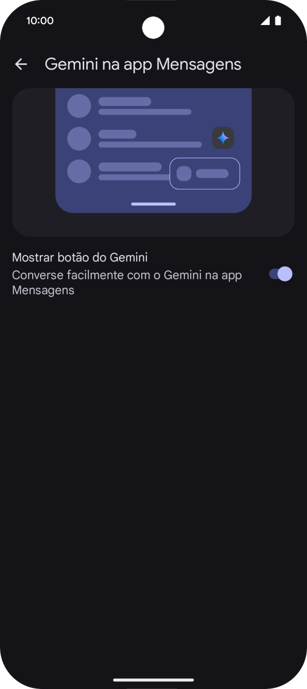 Deslize o dedo para a direita no ecrã as vezes necessárias para voltar às mensagens.