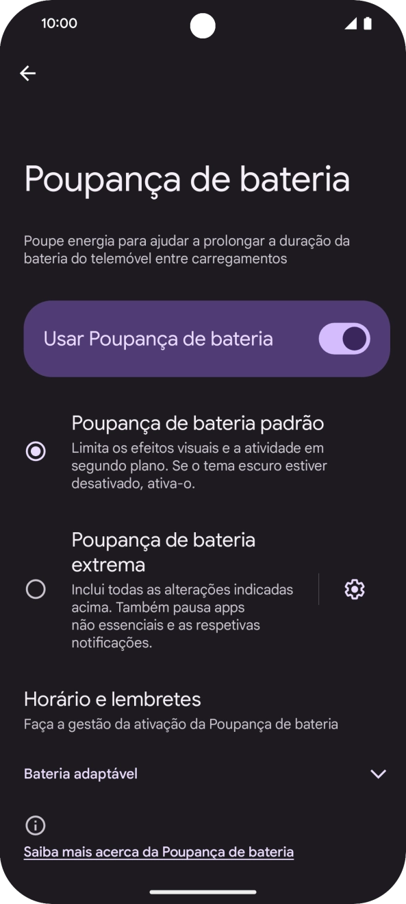 Para voltar ao ecrã inicial, deslize o dedo de baixo para cima a partir da base do ecrã.