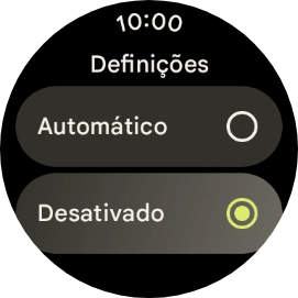 Prima a coroa para terminar e voltar ao ecrã inicial.
