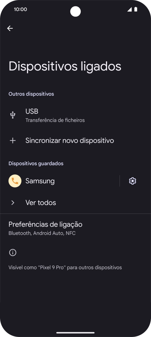 Para voltar ao ecrã inicial, deslize o dedo de baixo para cima a partir da base do ecrã.