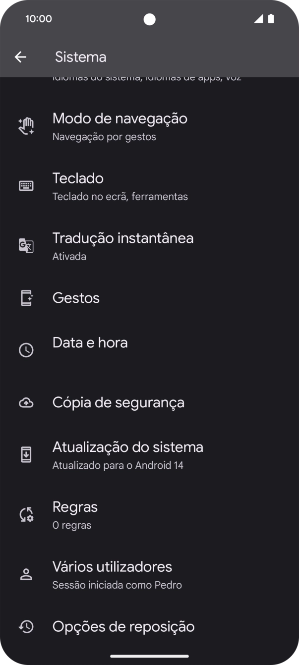 Prima Opções de reposição.