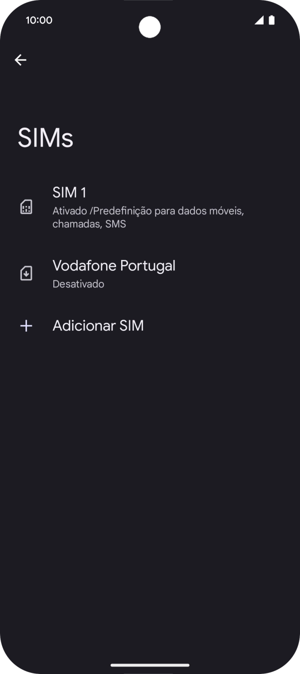 Prima o plano pretendido.