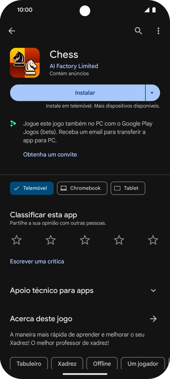 Para voltar ao ecrã inicial, deslize o dedo de baixo para cima a partir da base do ecrã.