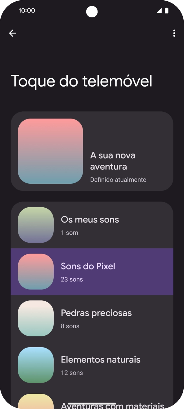 Prima a categoria pretendida.