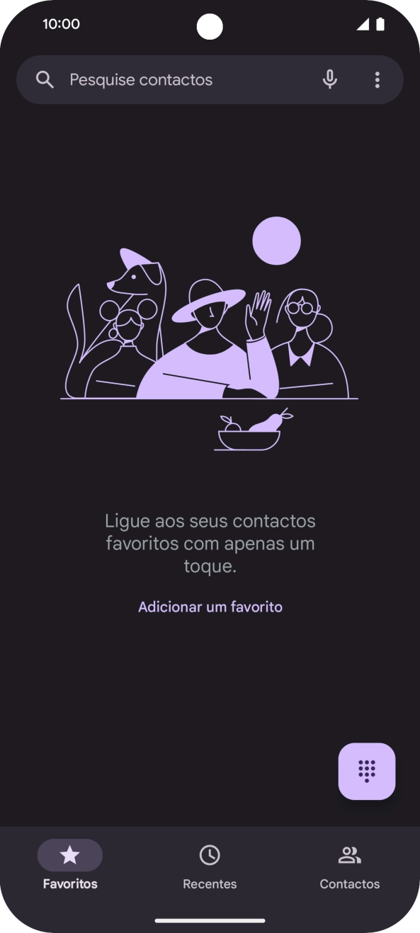 Prima o ícone de menu.