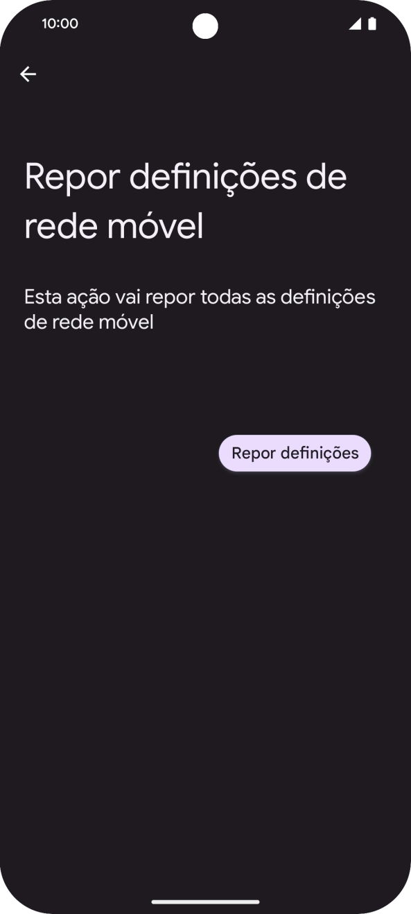 Prima Repor definições.