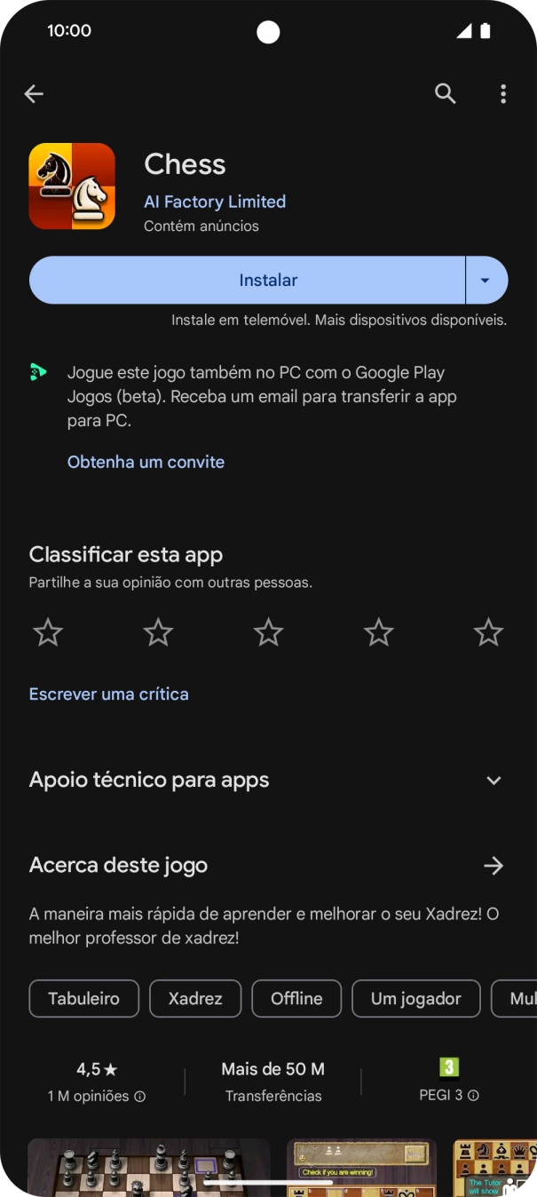 Para voltar ao ecrã inicial, deslize o dedo de baixo para cima a partir da base do ecrã.
