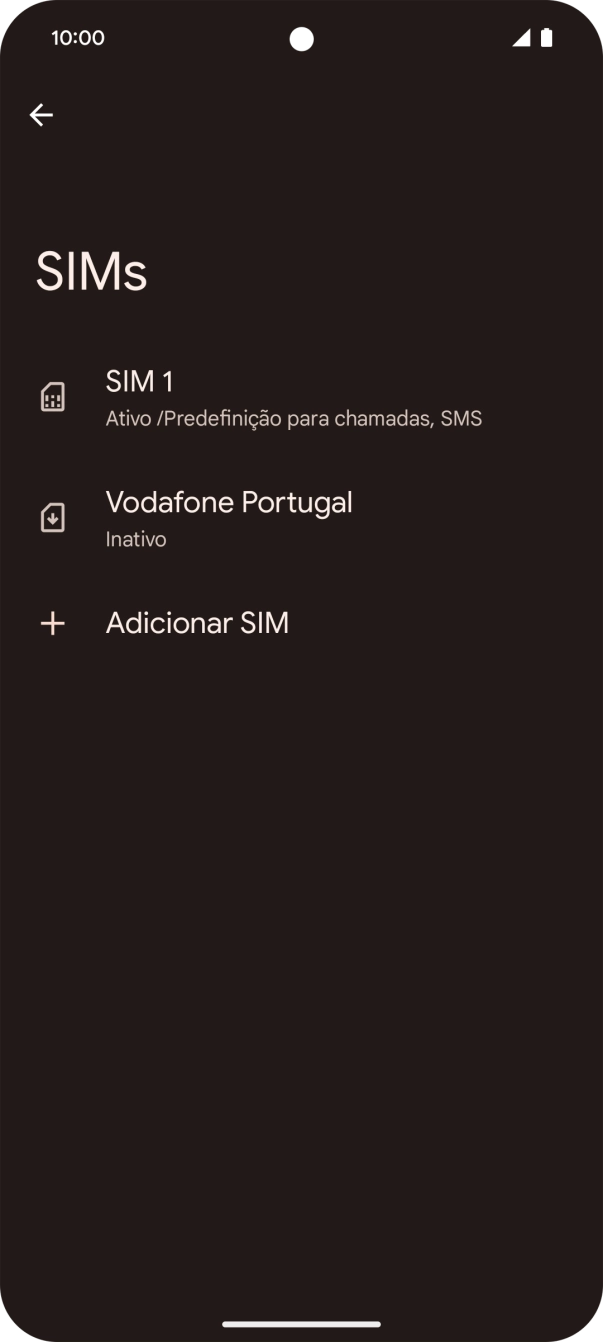 Prima o plano pretendido.