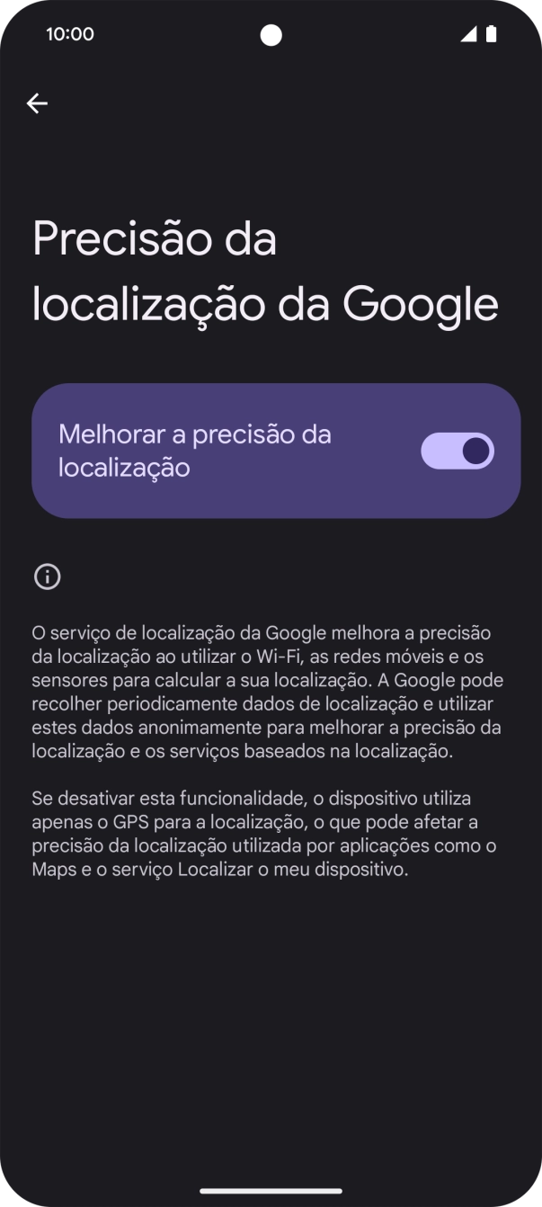 Se premir o indicador junto a 