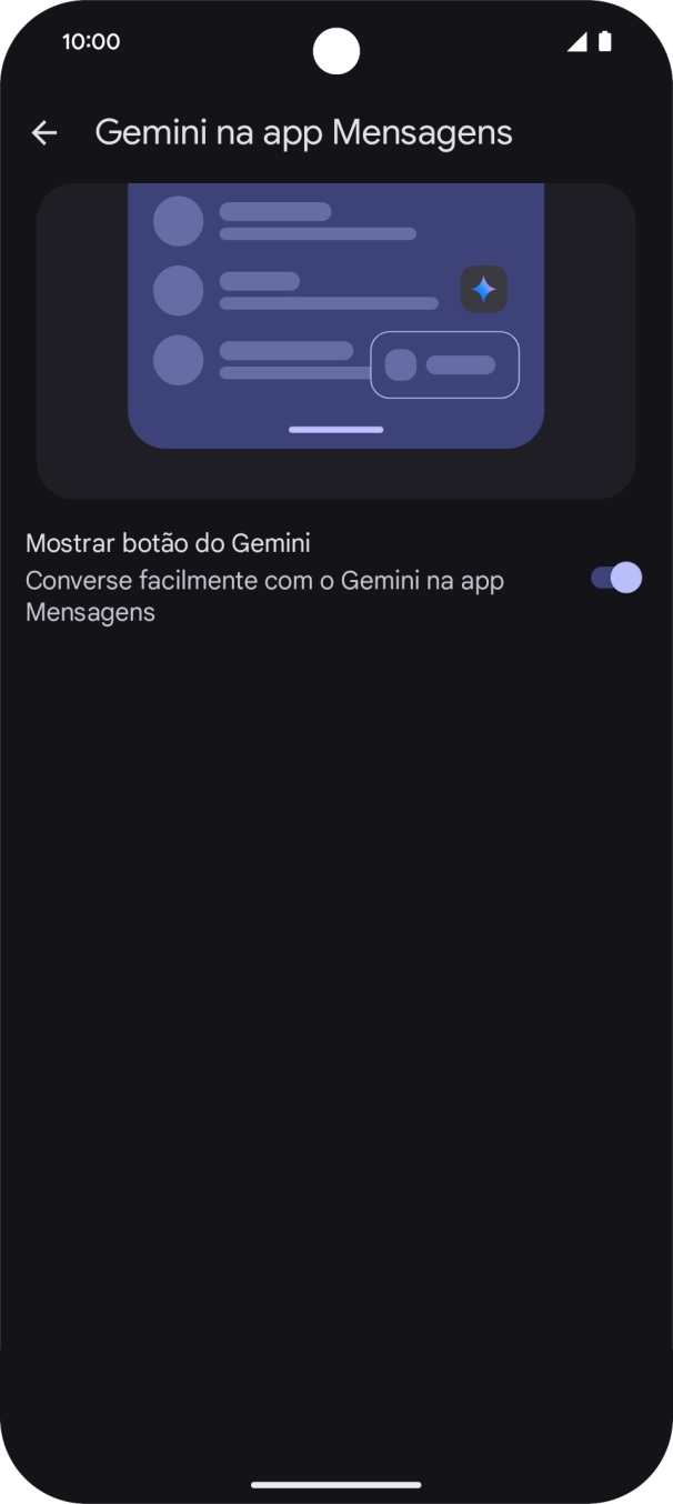 Deslize o dedo para a direita no ecrã as vezes necessárias para voltar às mensagens.
