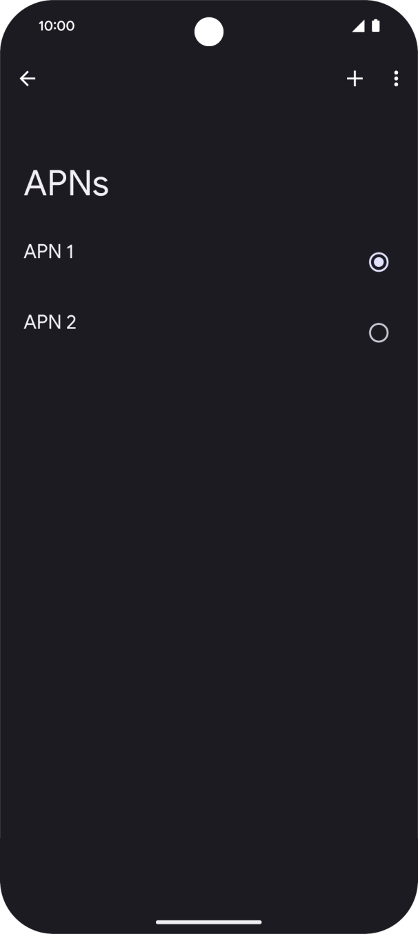 Prima o campo junto à ligação de dados para a ativar.