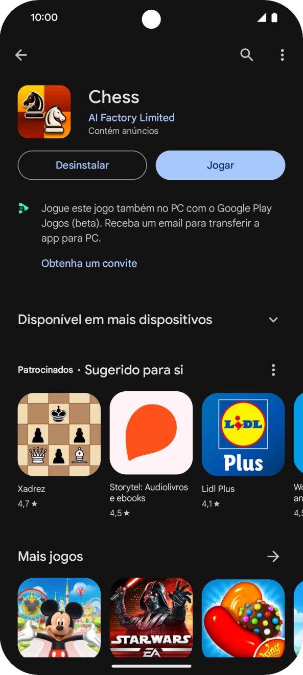 Para voltar ao ecrã inicial, deslize o dedo de baixo para cima a partir da base do ecrã.
